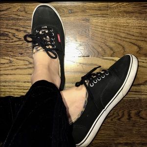 Black Vans w/ cheetah accents